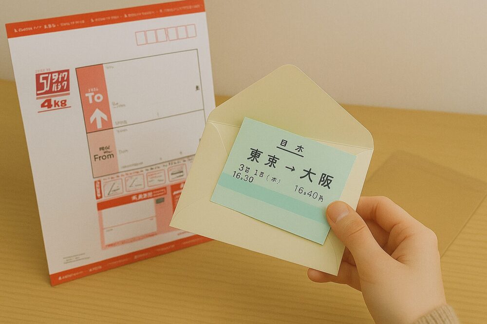郵送によるチケットの送付方法