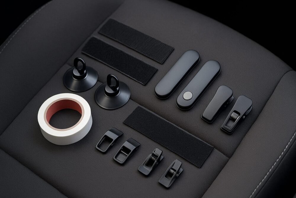 車用サンシェードの吸盤が外れる時の代替案