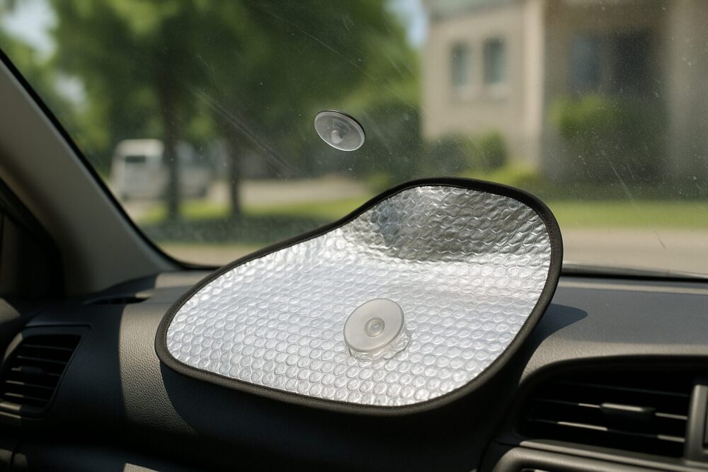 車用サンシェード の吸盤が外れる原因と対策