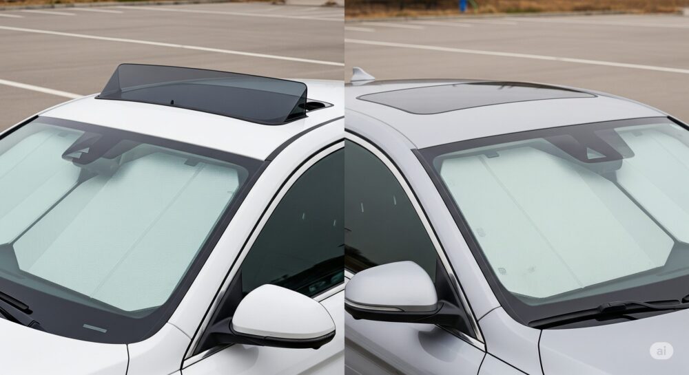 車のサンシェードがダサいと感じた場合の対処法