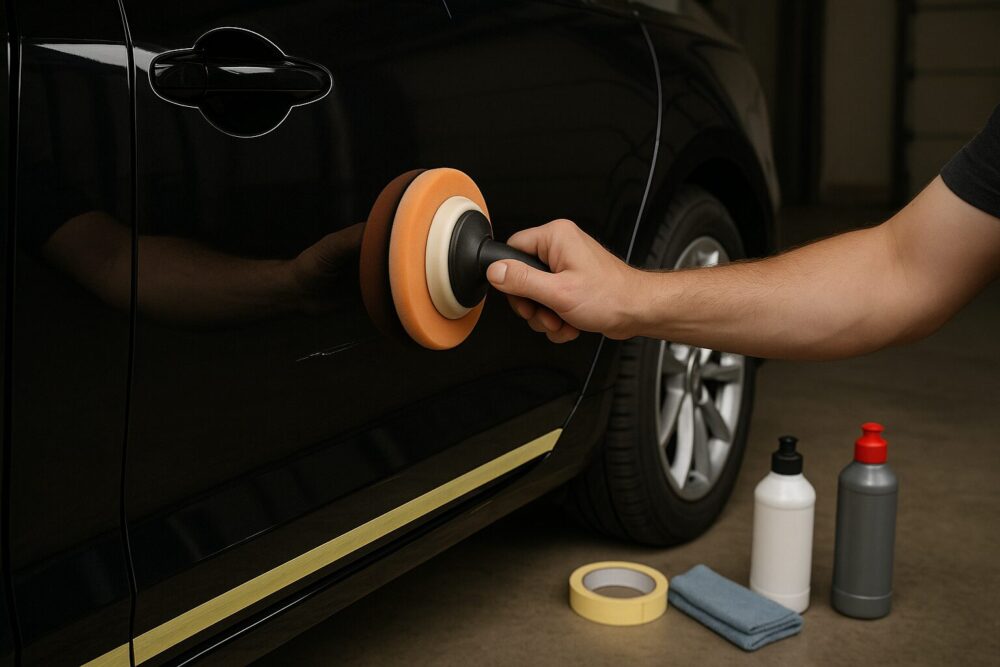 車の浅い引っかき傷をDIYで治す方法